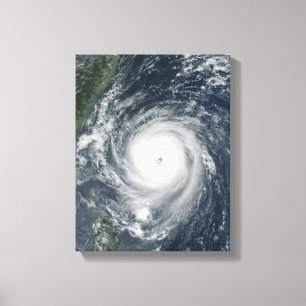Typhoon Longwang approaching Taiwan Canvas Print