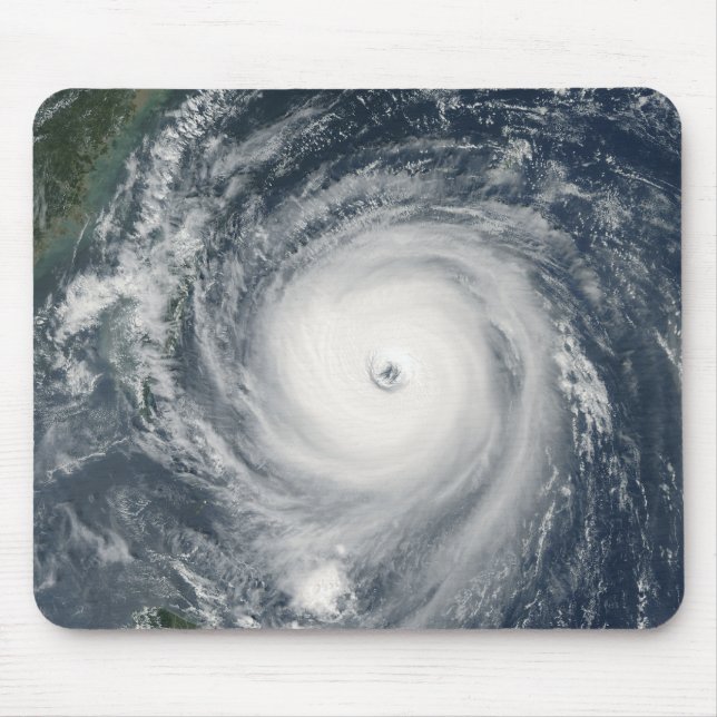 Typhoon Longwang  approaching Taiwan Mouse Pad (Front)