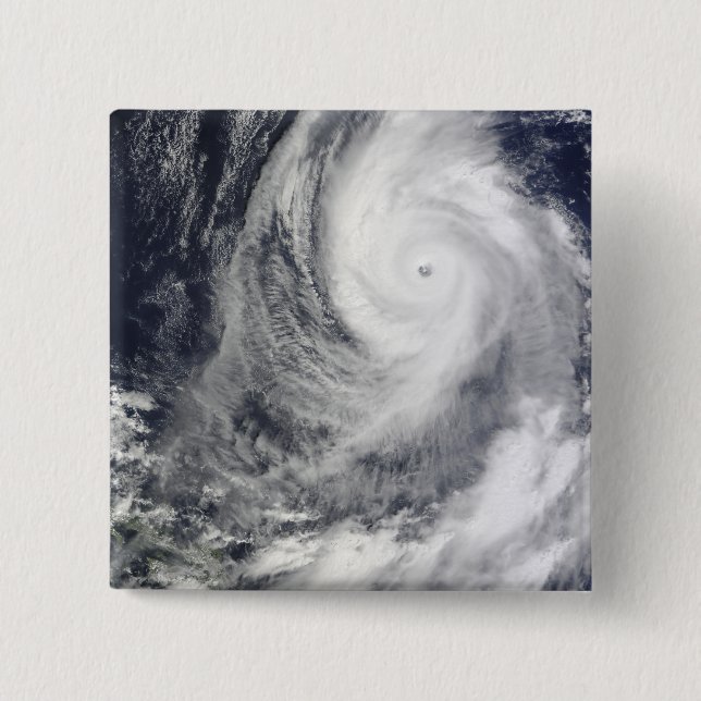 Typhoon Lupit 2 Inch Square Button (Front)