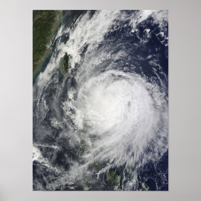 Typhoon Lupit off the Philippines Poster (Front)