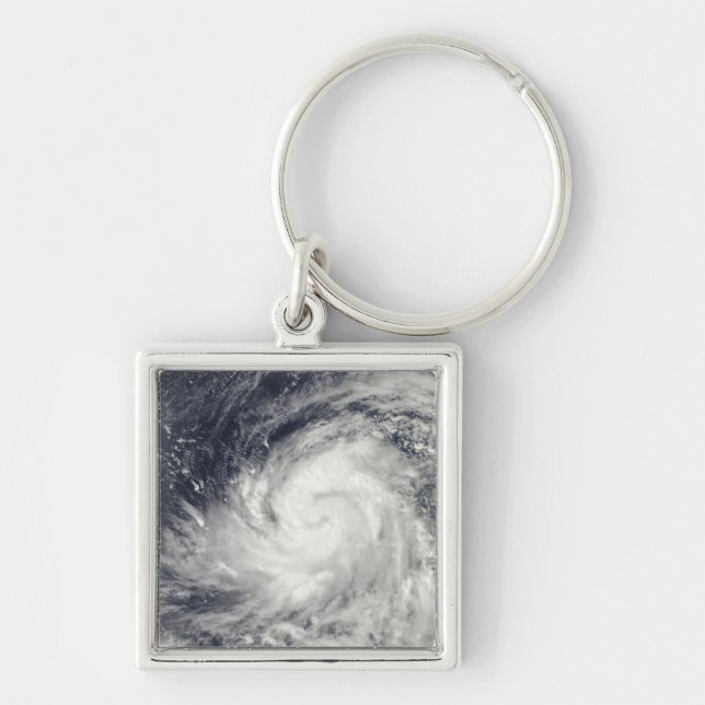 Typhoon Lupit over the western Pacific Ocean Keychain (Front)