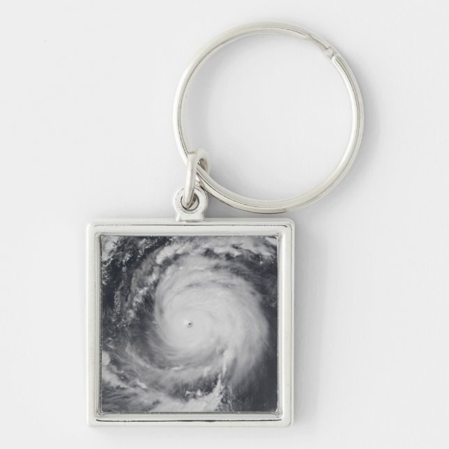 Typhoon Maemi in the Western Pacific Ocean Keychain (Front)