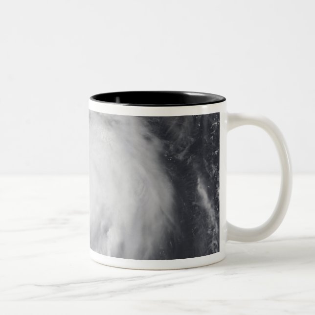 Typhoon Maemi in the Western Pacific Ocean Two-Tone Coffee Mug (Right)