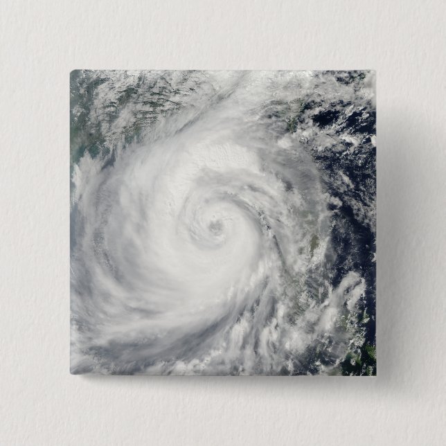 Typhoon Megi 2 2 Inch Square Button (Front)