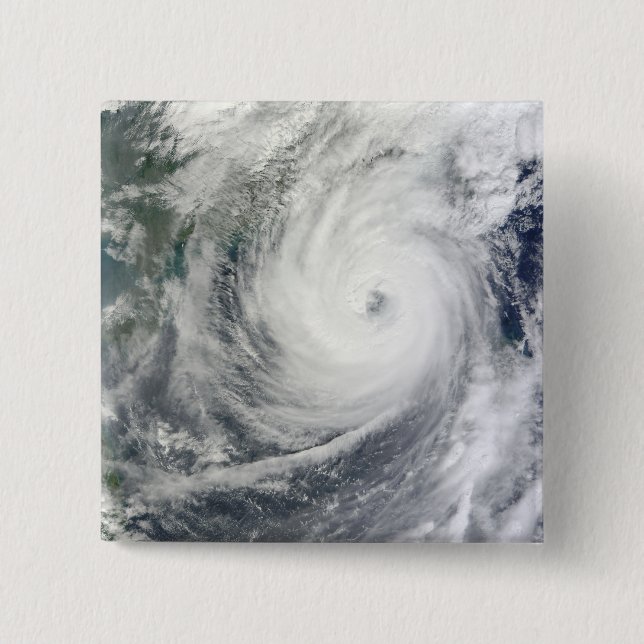 Typhoon Megi 4 2 Inch Square Button (Front)