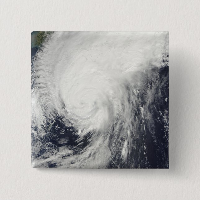 Typhoon Melor approaching Japan 2 Inch Square Button (Front)