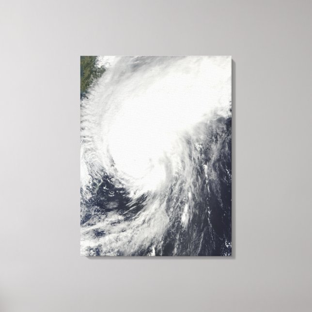 Typhoon Melor approaching Japan Canvas Print (Front)