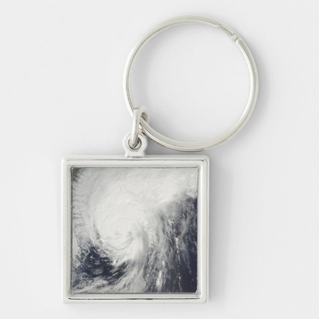 Typhoon Melor approaching Japan Keychain (Front)