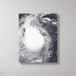 Typhoon Mirinae heading west Canvas Print
