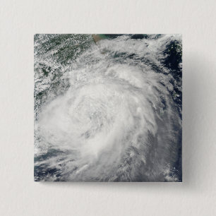 Typhoon Morakot over China 2 Inch Square Button