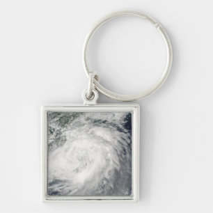 Typhoon Morakot over China Keychain