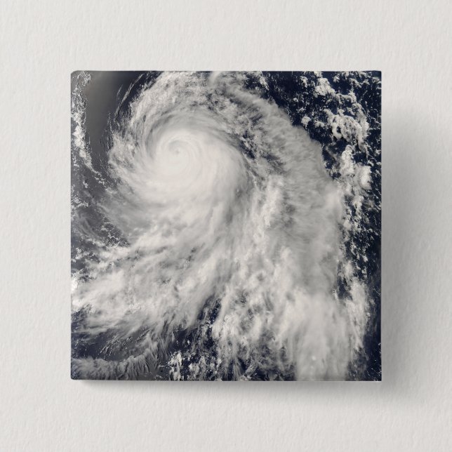 Typhoon Nakri off Japan 2 Inch Square Button (Front)