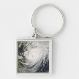 Typhoon Neoguri approaching China Keychain