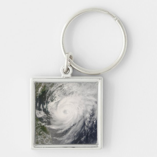 Typhoon Neoguri approaching China Keychain (Front)