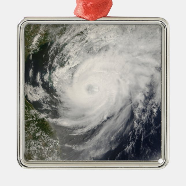 Typhoon Neoguri approaching China Metal Ornament (Front)
