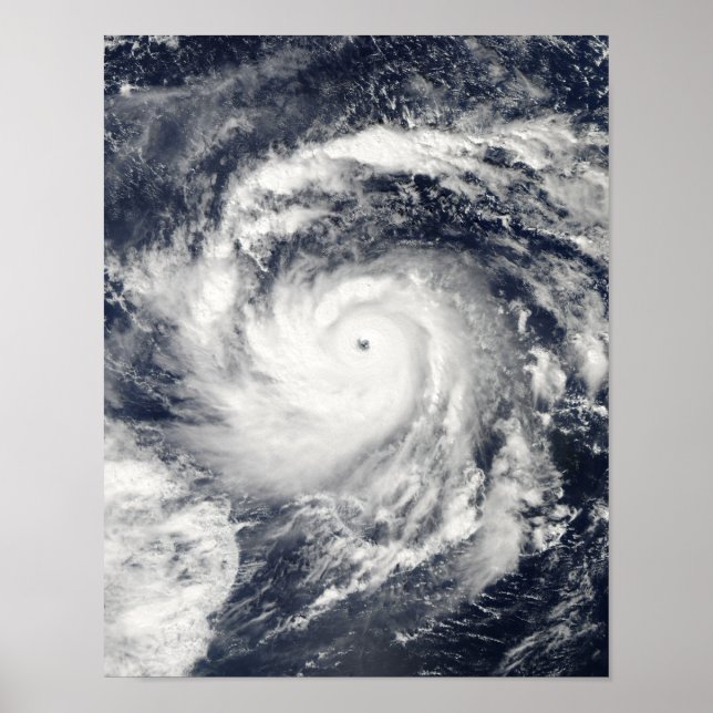 Typhoon Nida in the Pacific Ocean Poster (Front)