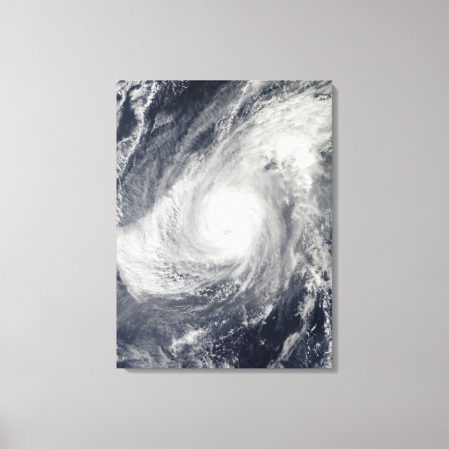 Typhoon Nida south-southwest of Iwo Jima Canvas Print (Front)