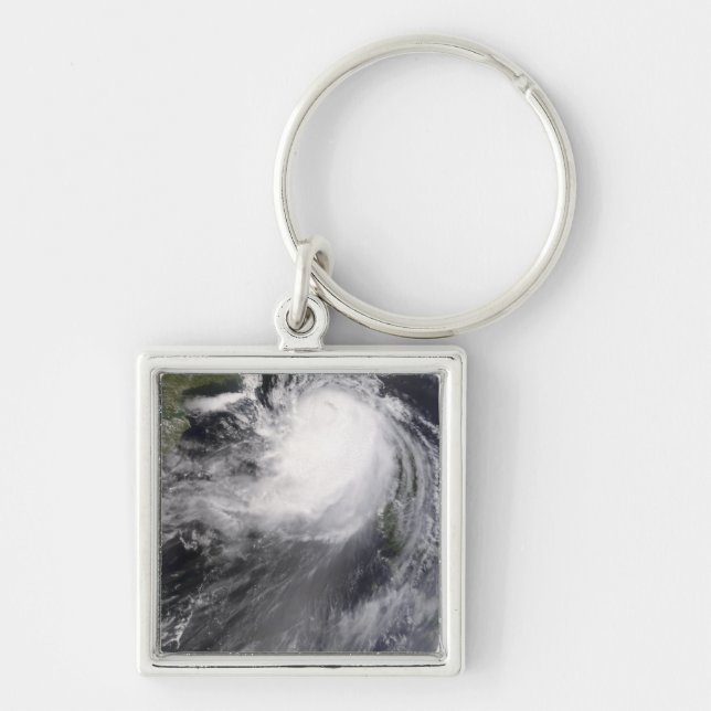 Typhoon Nuri approaching China Keychain (Front)