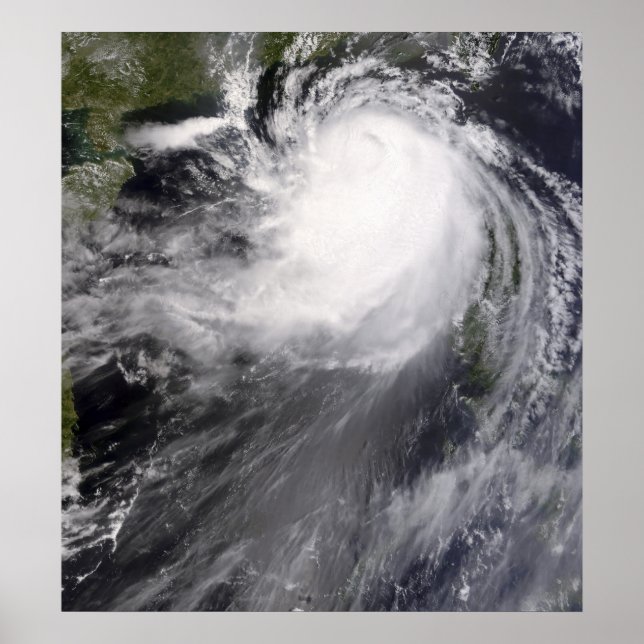 Typhoon Nuri approaching China Poster (Front)