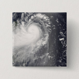 Typhoon Nuri approaching the Philippine Islands 2 Inch Square Button