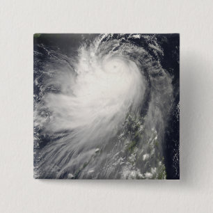Typhoon Nuri over the Philippine Islands 2 Inch Square Button
