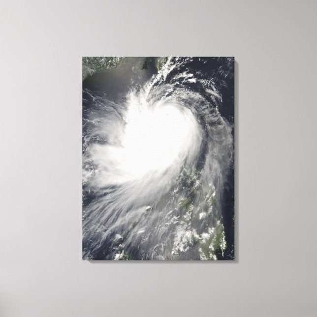 Typhoon Nuri over the Philippine Islands Canvas Print (Front)