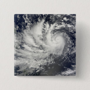 Typhoon Parma heading westward 2 Inch Square Button