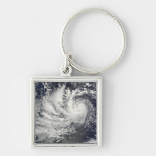 Typhoon Parma heading westward Keychain
