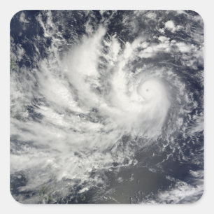 Typhoon Parma heading westward Square Sticker