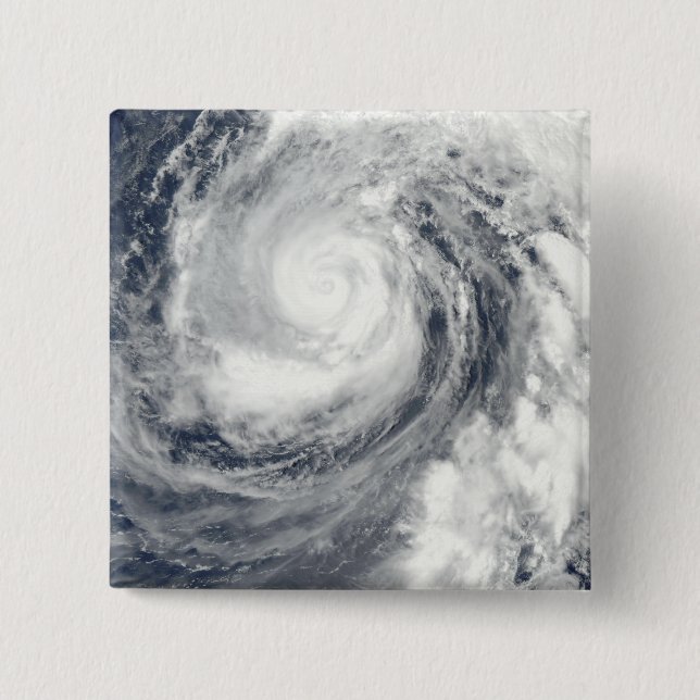 Typhoon Phanfone 2 2 Inch Square Button (Front)