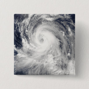 Typhoon Tingting over the Northern Mariana Isla 2 Inch Square Button
