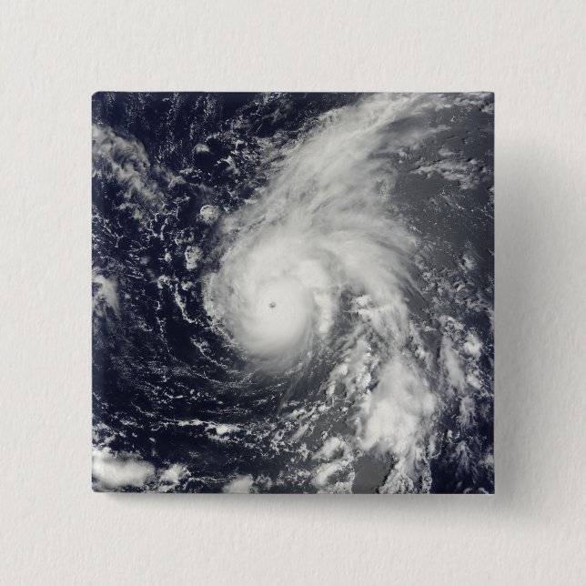 Typhoon Vamco in the Pacific Ocean 2 Inch Square Button (Front)