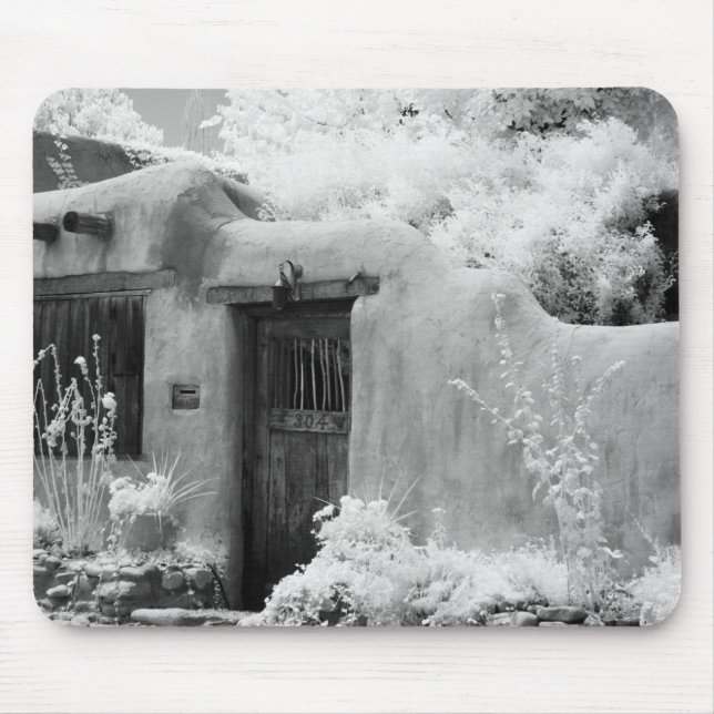 Typical adobe door and entryway in Santa Fe, New Mouse Pad (Front)