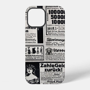 Typical advertisements in German in a European new iPhone 12 Case