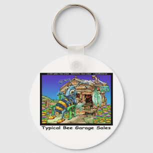 Typical Bee Garage Sales Funny Gifts & Tees Keychain