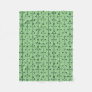 Typical Christian cross Fleece Blanket