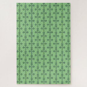 Typical Christian cross Jigsaw Puzzle