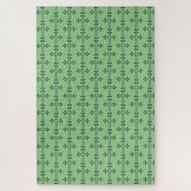 Typical Christian cross Jigsaw Puzzle (Vertical)
