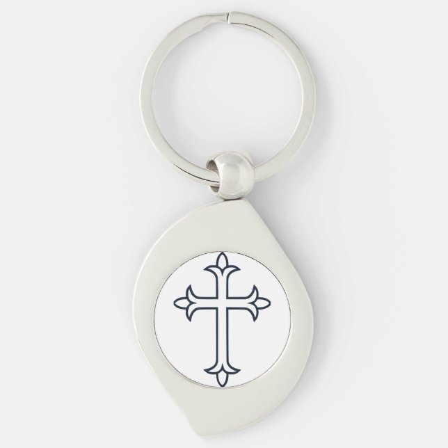 Typical Christian cross Keychain (Front)