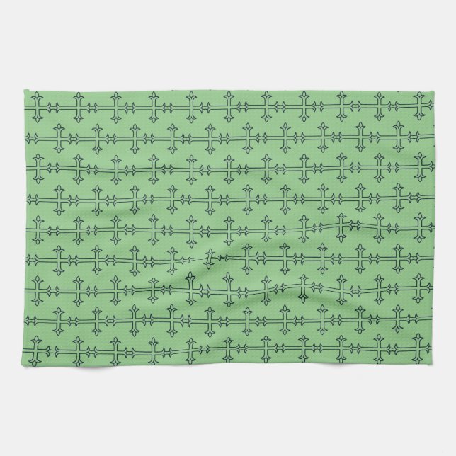 Typical Christian cross Kitchen Towel (Horizontal)