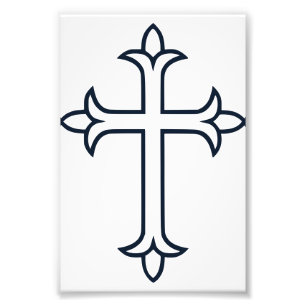 Typical Christian cross Photo Print