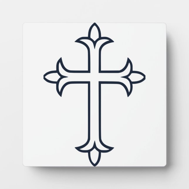 Typical Christian cross Plaque (Front)