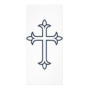 Typical Christian cross Rack Card