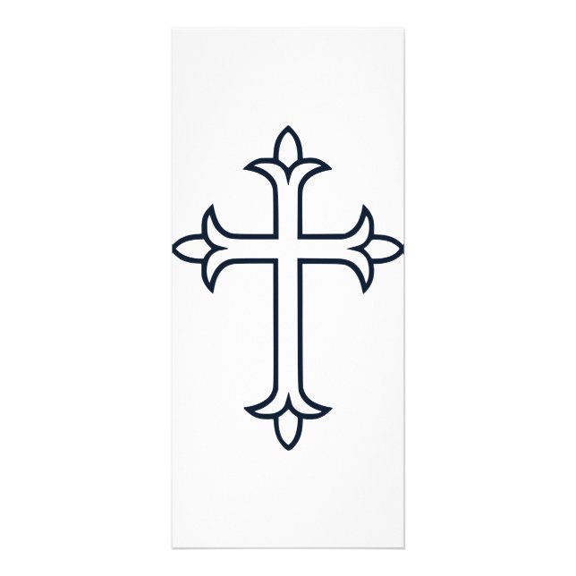 Typical Christian cross Rack Card (Front)