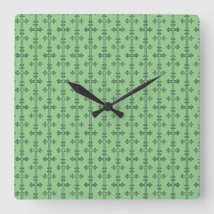 Typical Christian cross Square Wall Clock