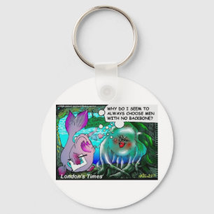 Typical Jellyfish Relationships Funny Gifts & Tees Keychain