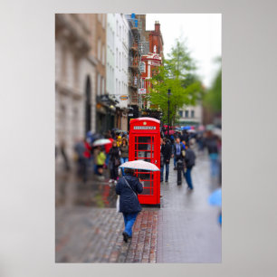 Typical London - Don't Forget the Umbrella Poster