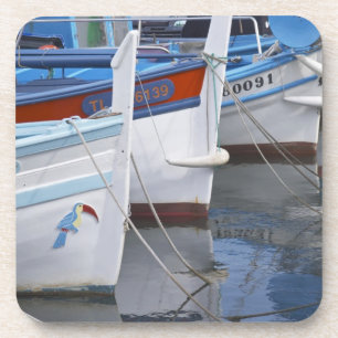 Typical Provencal fishing boats painted in 2 Coaster