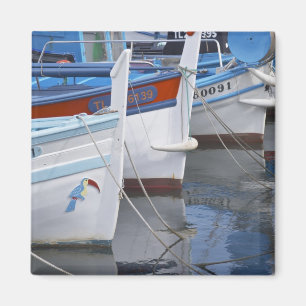 Typical Provencal fishing boats painted in 2 Magnet