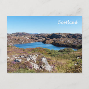 Typical Scottish Highlands landscape - Scotland Postcard